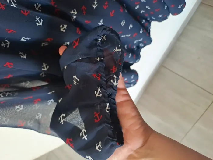 Blouse ancre marine Taille 44 - photo numéro 5