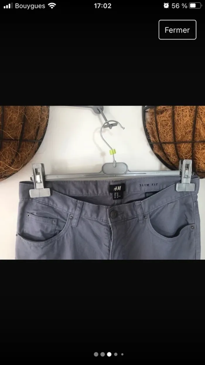 Pantalon slim fit H&M Taille 38 - photo numéro 3