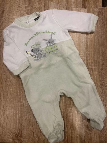 Pyjama vert 6 mois