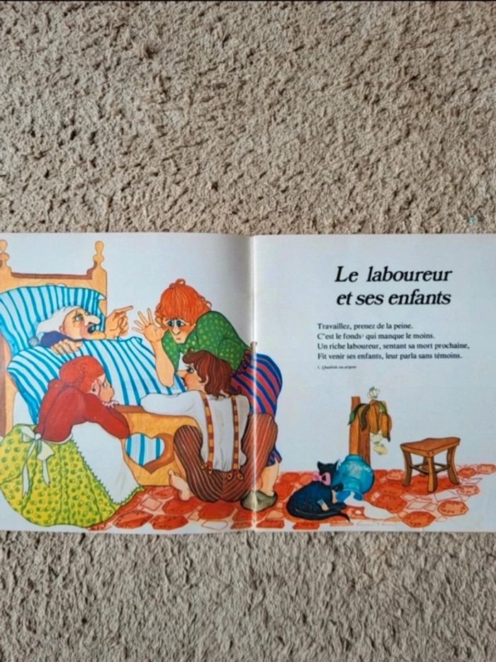 Livre des années 80 Fables de La Fontaine Collection Fabliaux - photo numéro 3