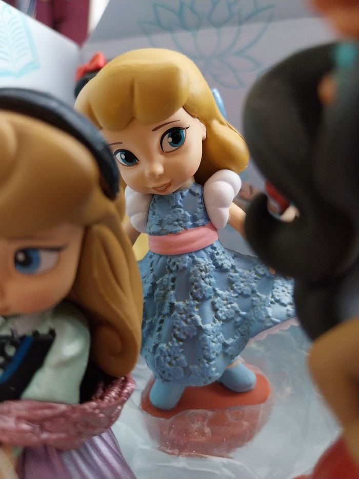 5 Figurines Animators Cendrillon Mulan Aurore Jasmine Blanche-Neige Disney Mini-Animator Disney Coffret - photo numéro 6