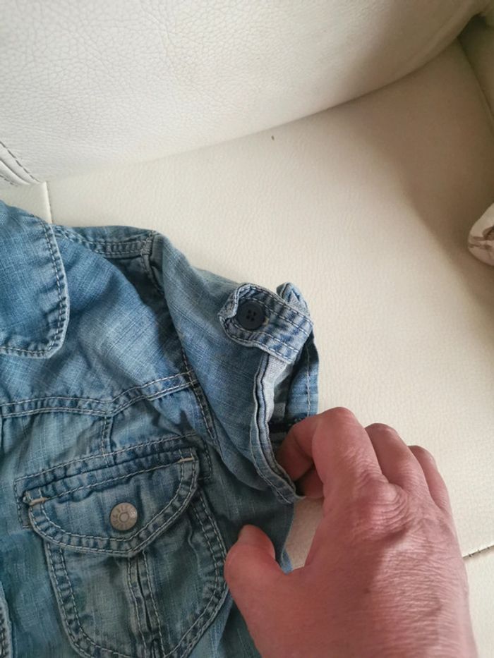Petite robe en jean Now en 8 ans pressions - photo numéro 5