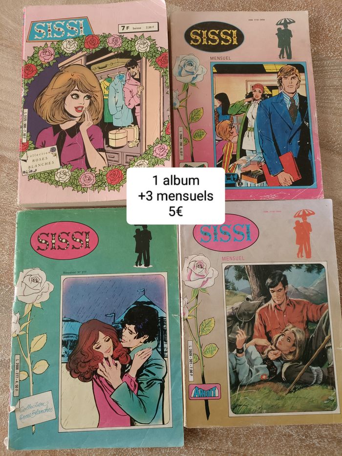 4 BD vintage Sissi années 80