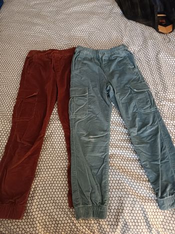 Lot de 2 pantalons velours Okaïdi 