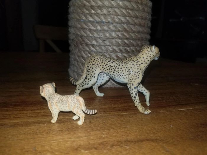 Figurine guépard et bébé Papo - photo numéro 2