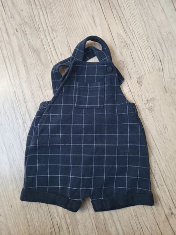 Salopette bleu marine rayé