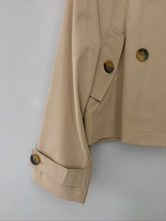 Veste Only beige style trench - photo numéro 2