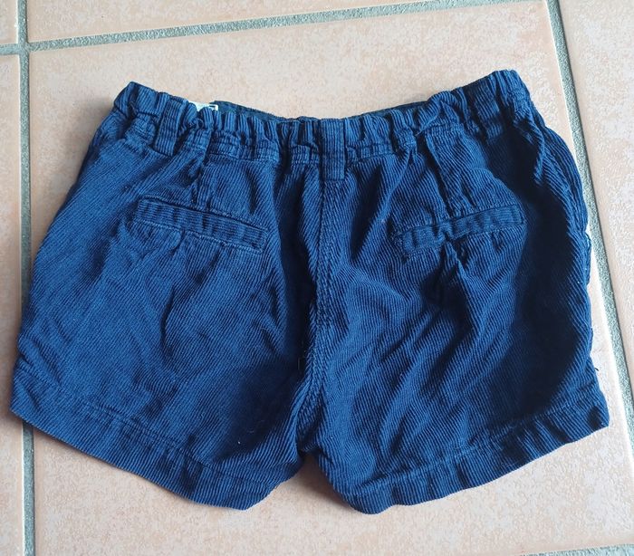 Short velours bleu marine - photo numéro 2