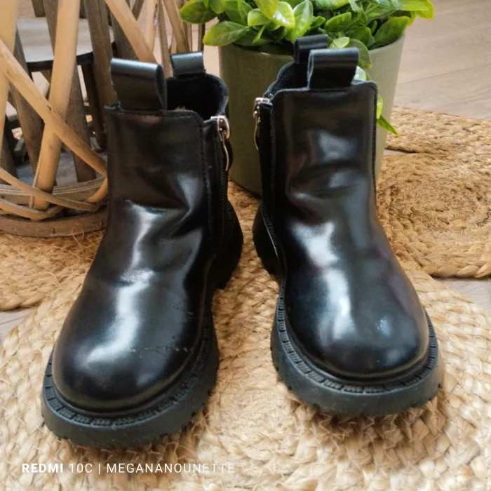 🖤 Bottines Noires – Pointure 27 – Boutique Indépendante – Très Bon État - photo numéro 2