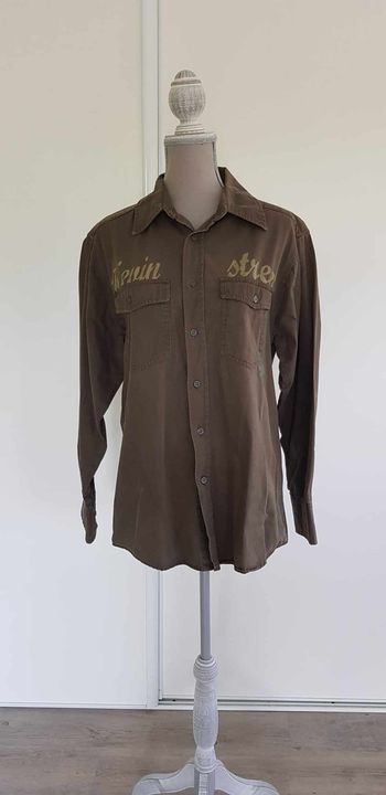 Chemise manches longues style militaire