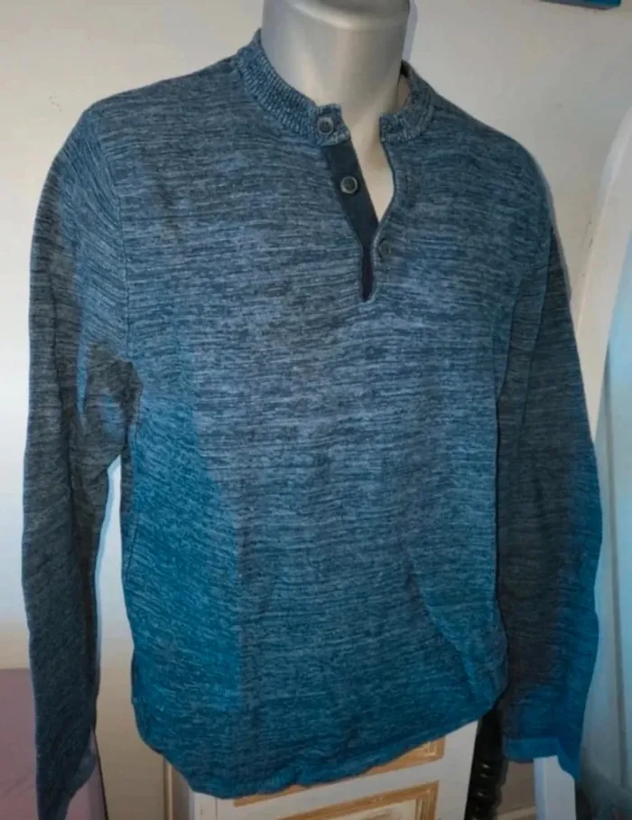Pull homme bleu M - photo numéro 2