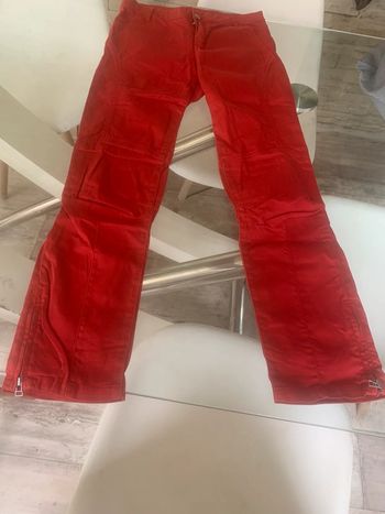 Pantalon rouge taille 27 one step