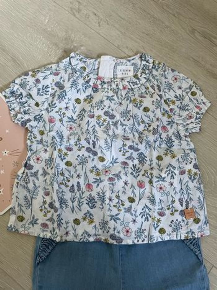 Ensemble blouse et pantacourt carrément beau 9 mois - photo numéro 2