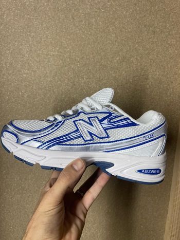 New balance 740 bleu foncé blanc 38