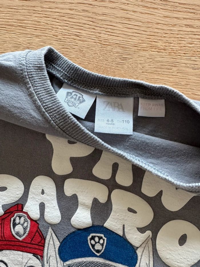 T-shirt Zara Pat patrouille 5 ans - photo numéro 3