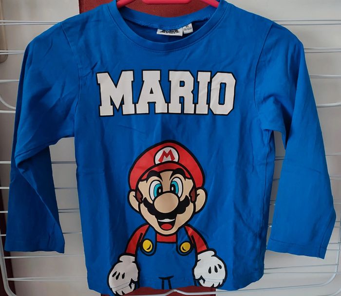 Haut manches longues garçon 8 ans - Super Mario