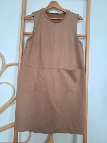 Robe trapèze beige Zara taille L 40 parfait état