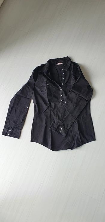 Blouse manches longues effet chemise