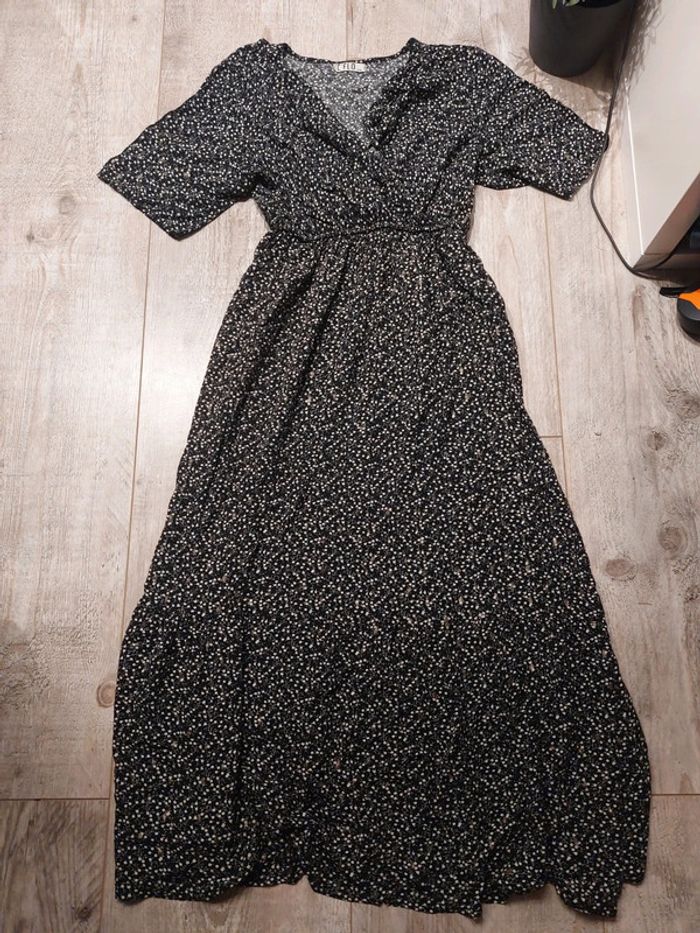 Robe longue fleurs