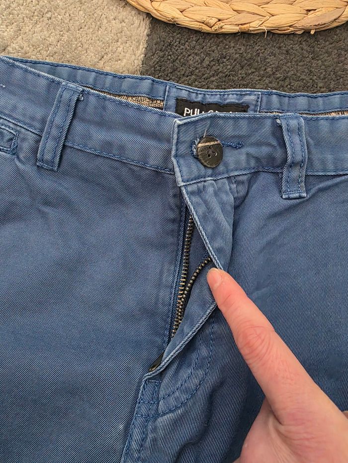 Short bleu homme Pull & bear taille 44 - photo numéro 4
