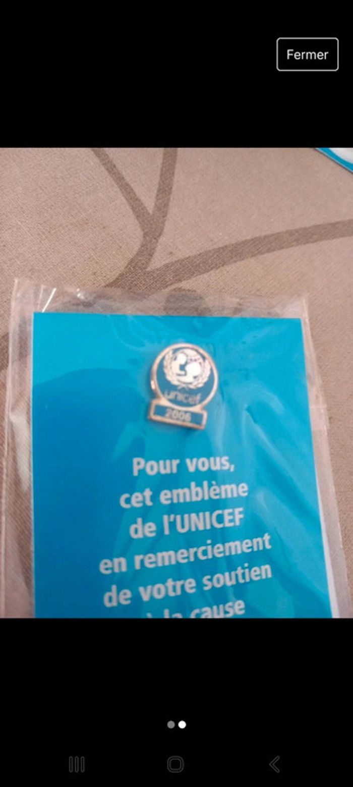 🟩Pin's collection 2006 unicef Neuf - photo numéro 2