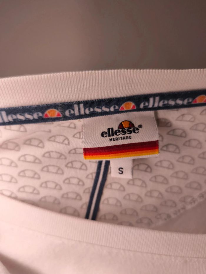 T-shirt Ellesse Homme Taille S Blanc - photo numéro 5
