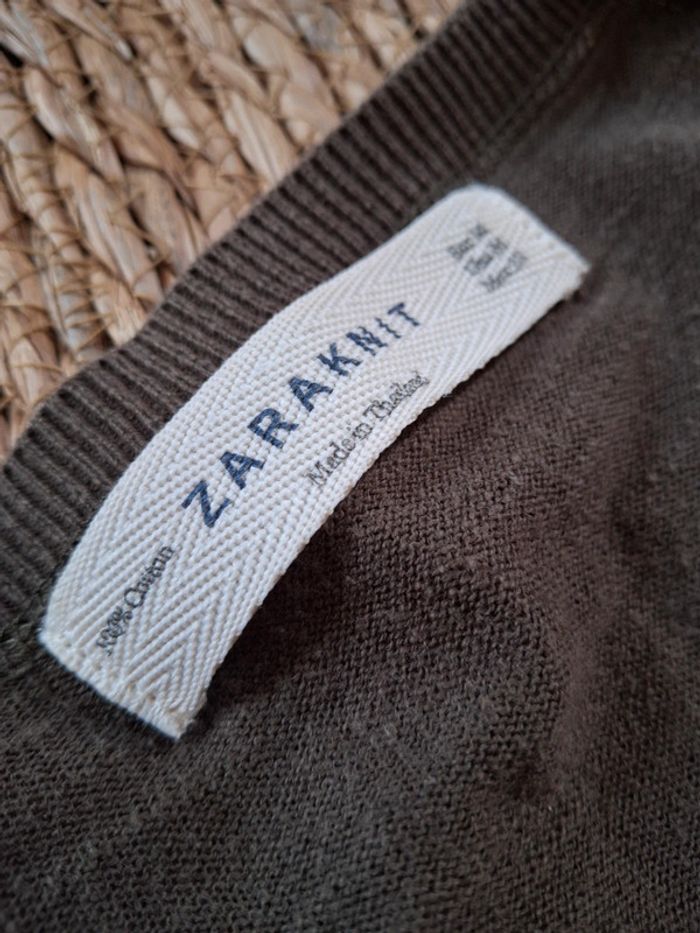 Pull fin Zara kaki taille M - photo numéro 7