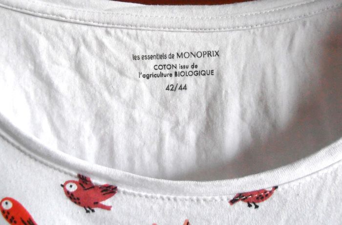 Chemise de nuit femme, coton bio, Monoprix, taille XL 42/44 - photo numéro 5