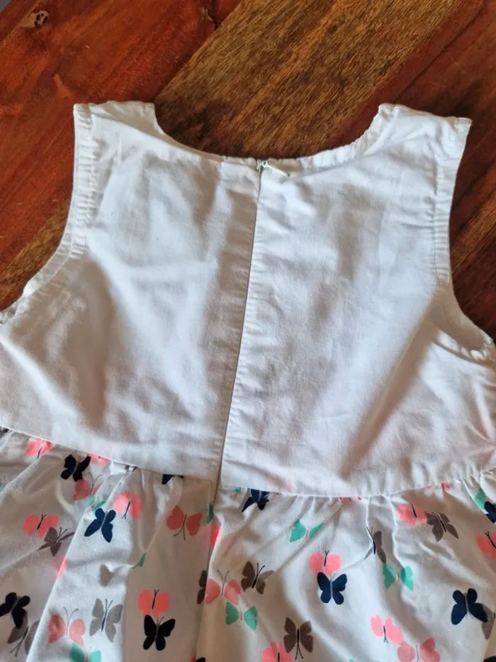 Robe bouffante sans manches papillons 18 mois - photo numéro 2