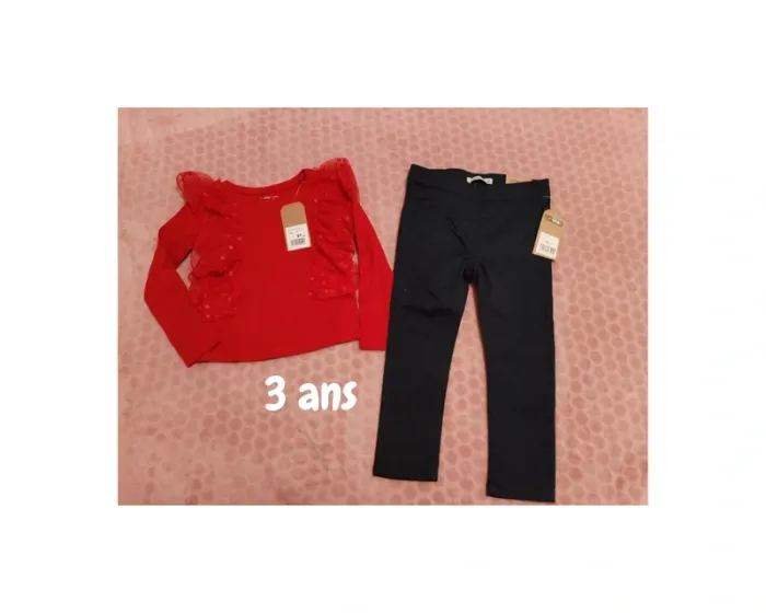 Ensemble fille 3 ans neuf