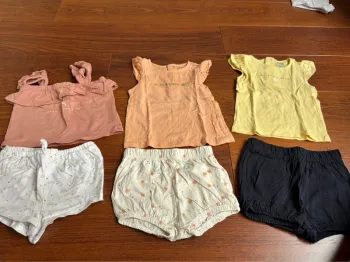 Lot 3 ensembles été bébé fille 9mois