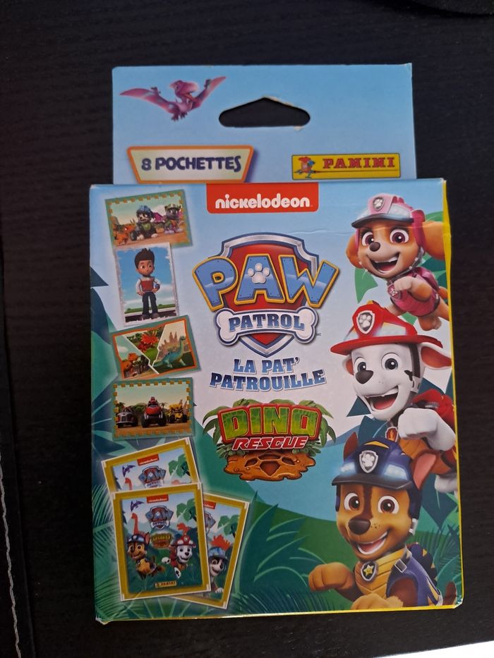 40 stickers Pat patrouille Dino Rescue panini