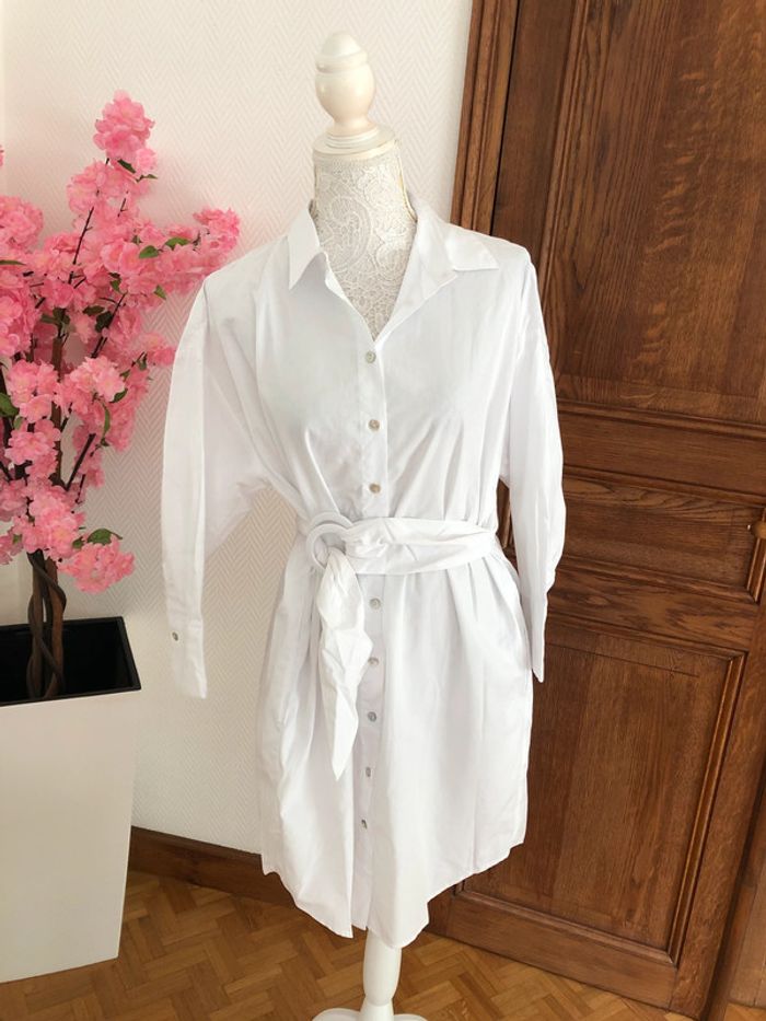 Robe blanche Zara neuve taille S - photo numéro 8