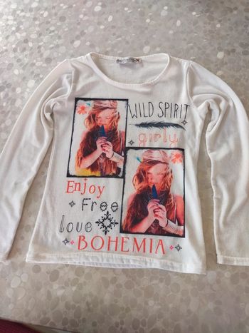 Sweat pour fille 6 ans blanc.