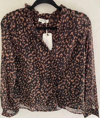 Chemise Blouse Motif Léopard Femme Taille M/38 Marque Emma&Ella Neuf  