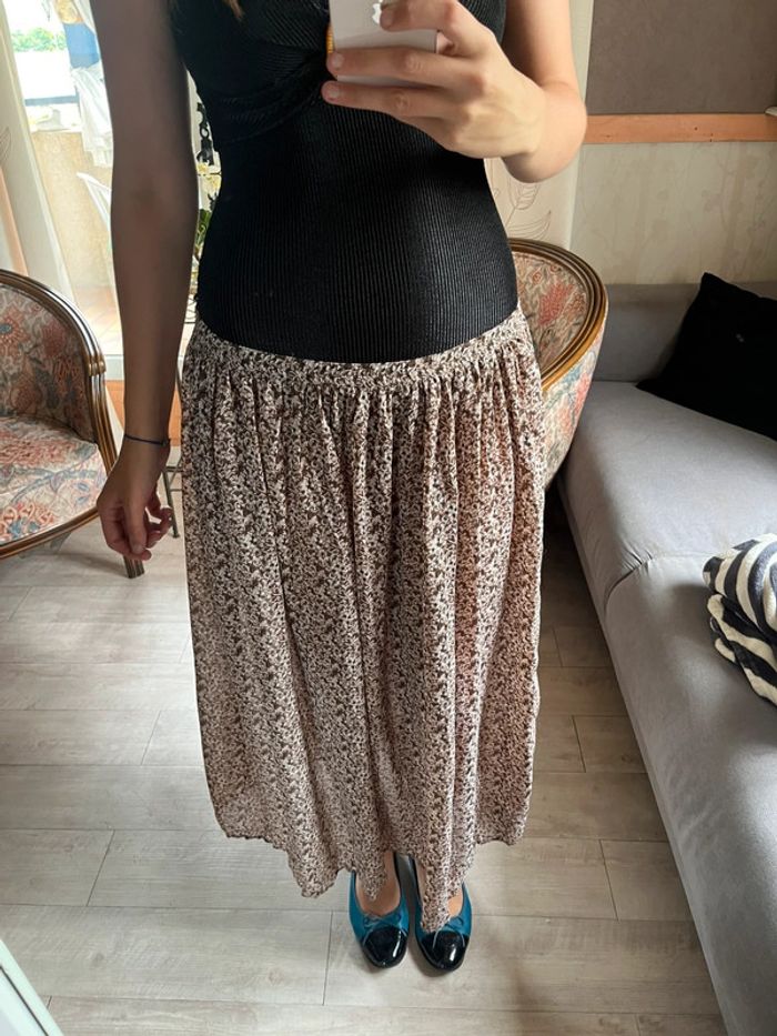 Jupe longue maxi skirt bouffante vintage y2k bohème champêtre - photo numéro 2