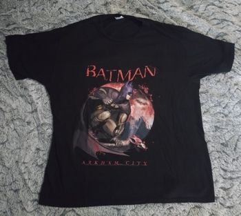 T Shirt Batman Arkham Asylum DC Comics Noir/Rouge - Taille XL