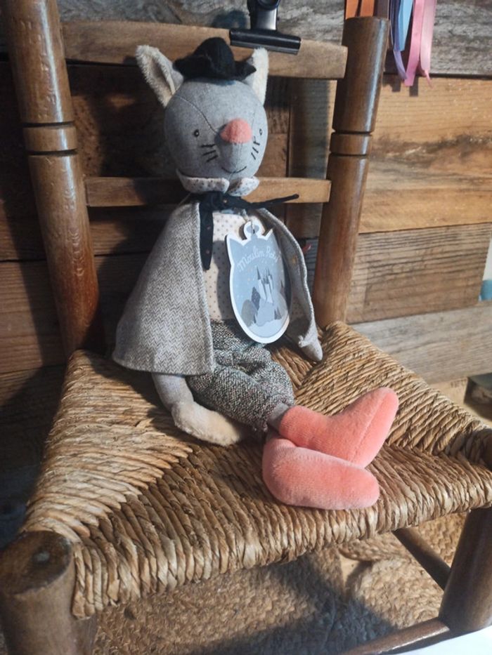 Peluche chat galant moulin roty neuf - photo numéro 3