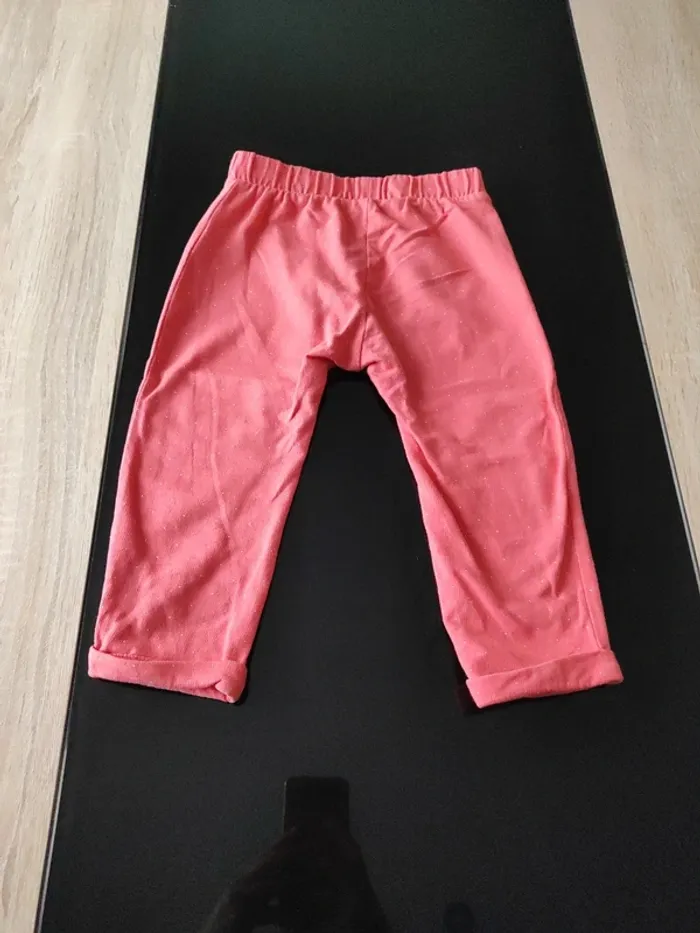 Pantalon rose petit pois blanc - photo numéro 3