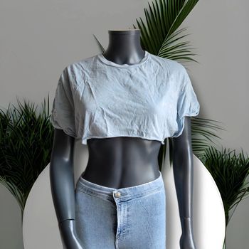 Top court - bleu - Bershka- Excellent état