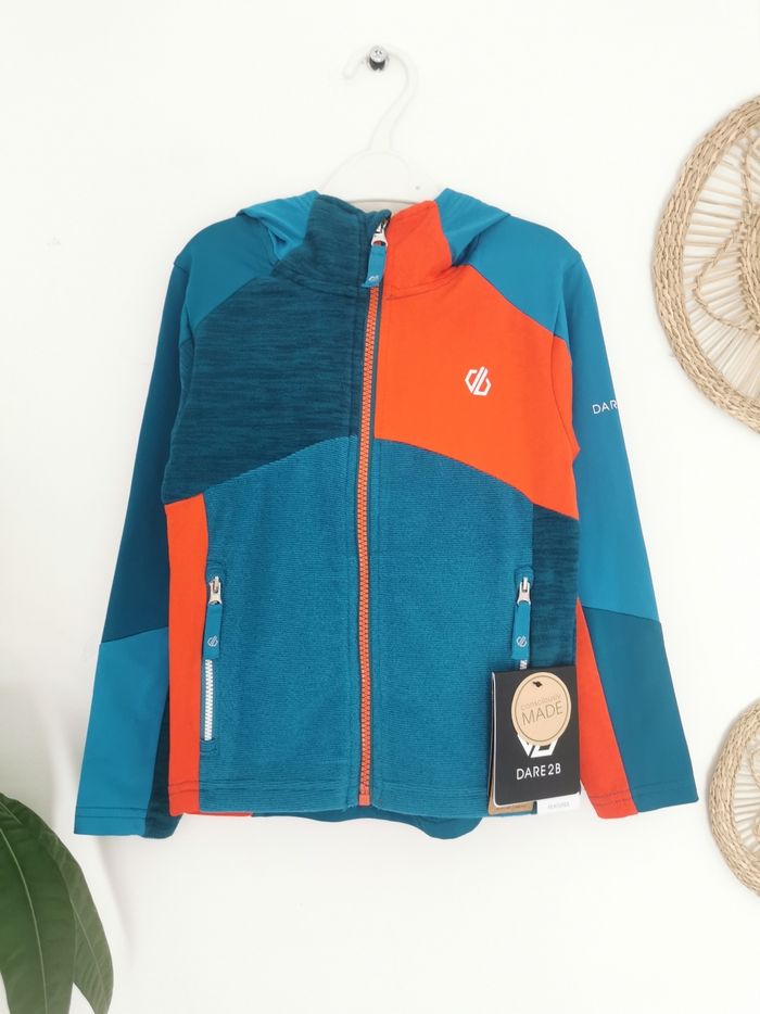 Veste zippée bi-matière à capuche et séchage rapide Dare2B 5/6 Ans