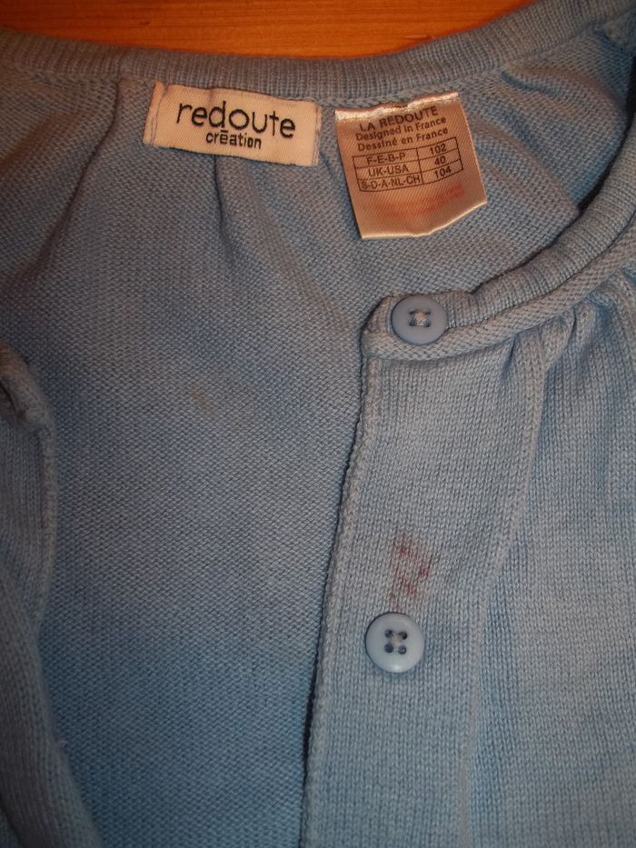 Cardigan bleu La Redoute (1) Création 102 cm - photo numéro 3