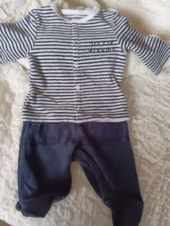 Pyjama velours d'éponge 2pieces