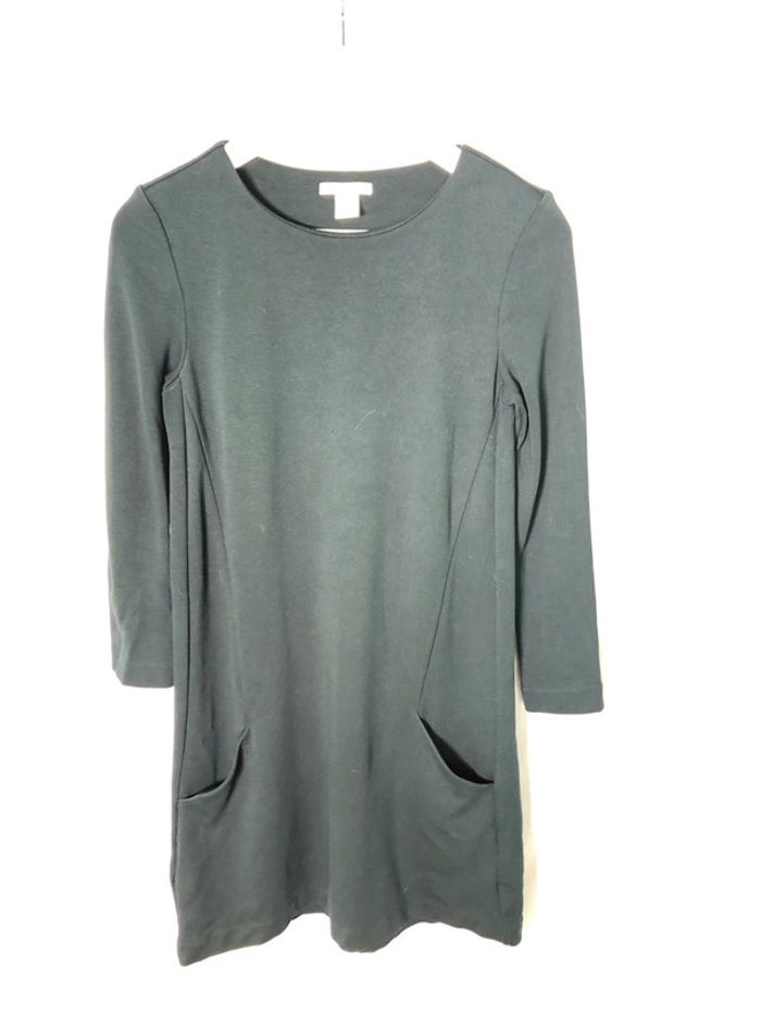 Robe vert sapin à manches longues H&M taille 34 / XS très bon état. - photo numéro 6