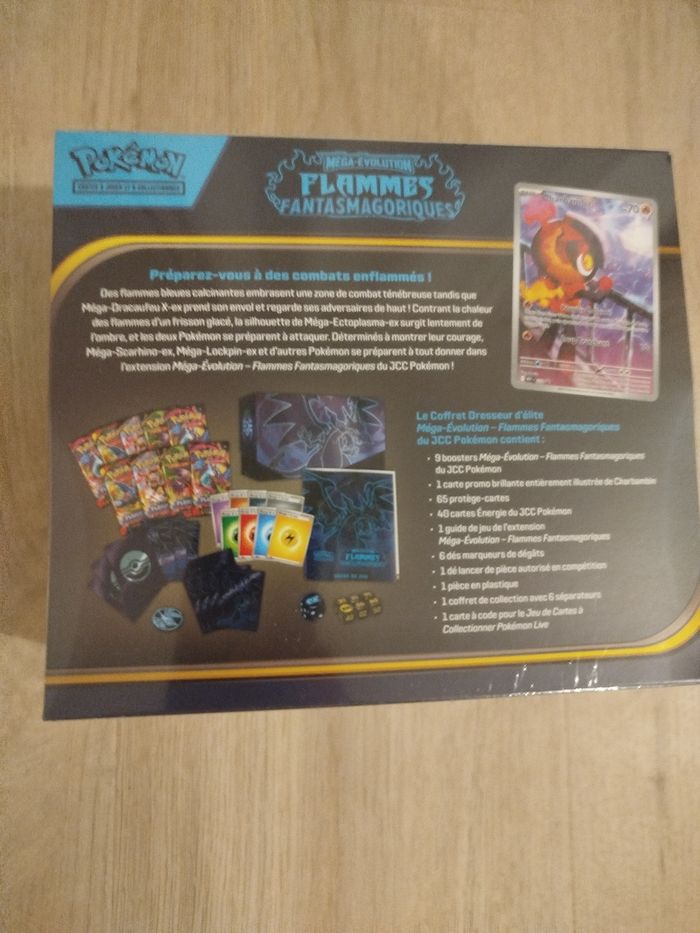 Pokemon Coffret ETB Flammes Fantasmagoriques ME02 – Neuf et scellé - photo numéro 2