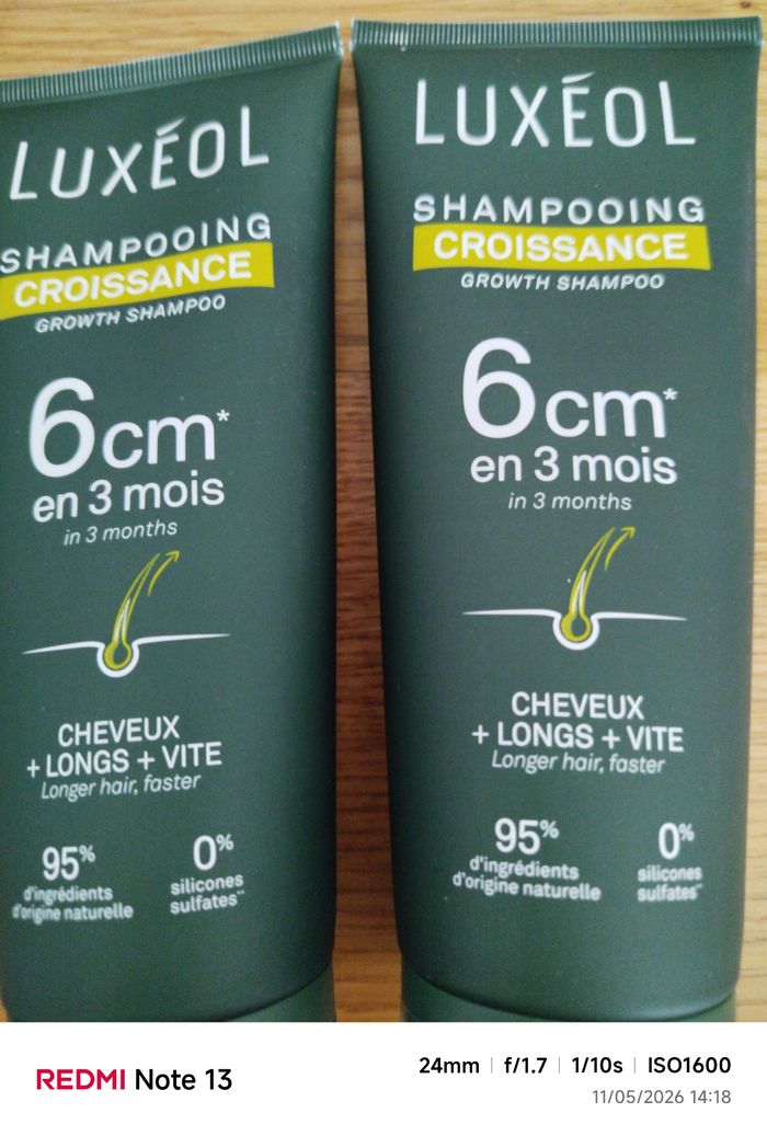 Luxeol shampooing croissance 2x - photo numéro 2