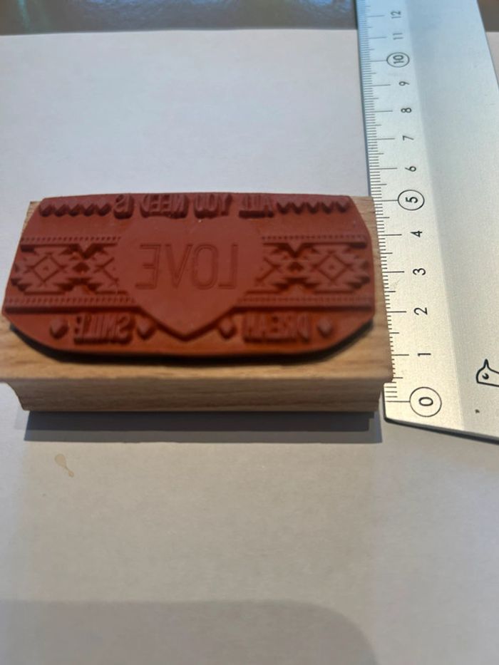 Tampon bois neuf love Florilèges design - photo numéro 3