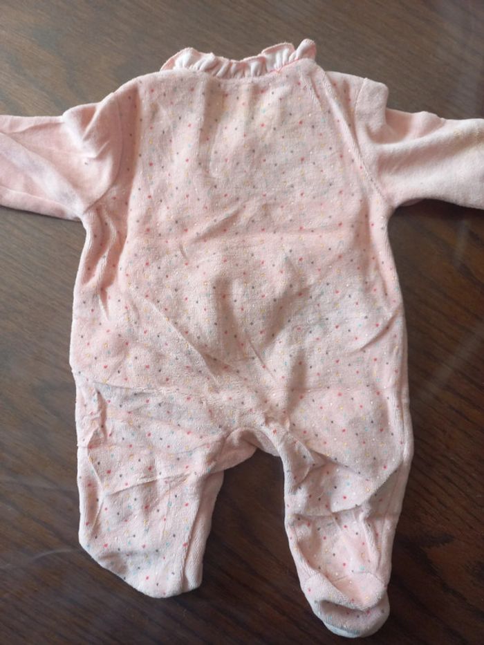 Pyjama rose lapin Tissaia 1mois - photo numéro 2