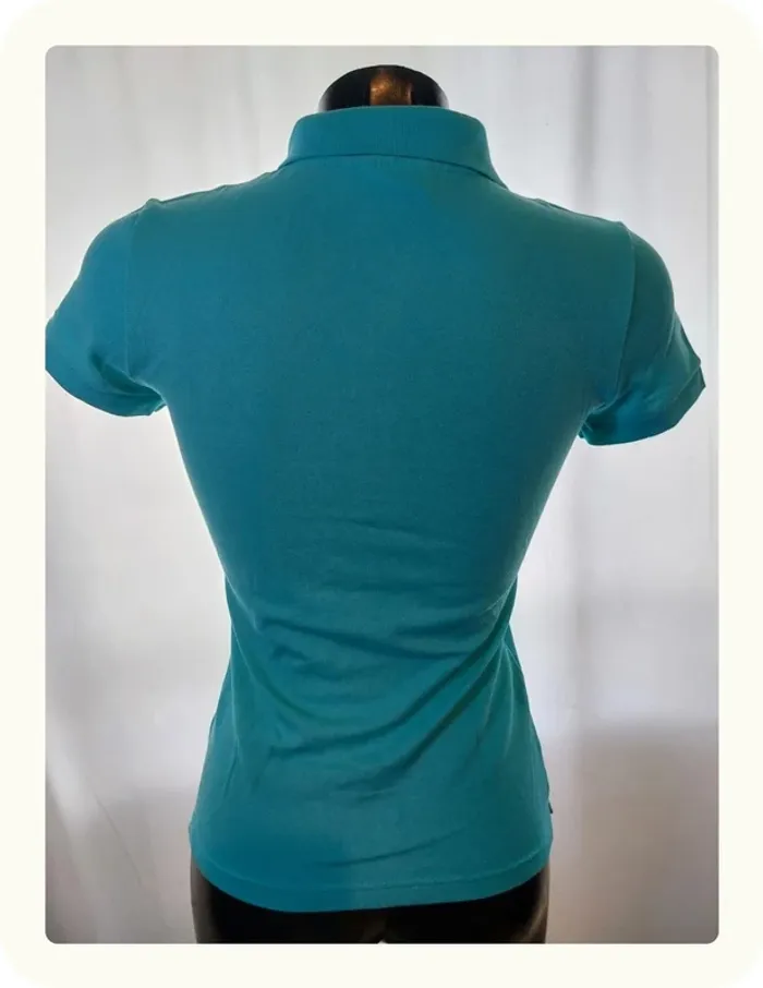 Polo turquoise femme Lacoste - photo numéro 5