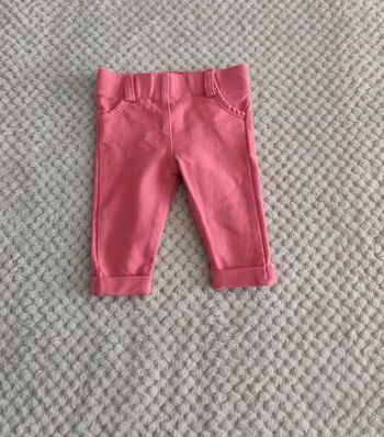 Pantalon bébé fille rose vif, idéal pour le printemps/été
